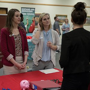 Economics Program students at HSU job fair