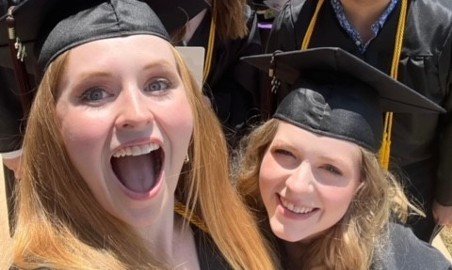 Two HSU Theatre graduates.