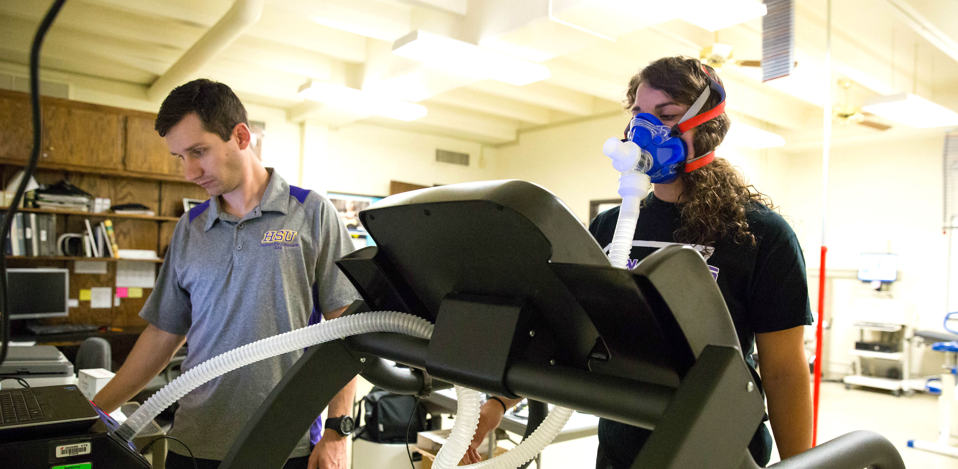 Exercise Science Program students conducting experiment