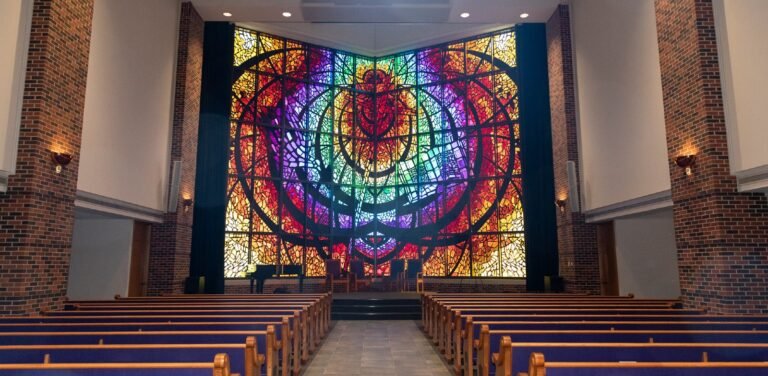 Logsdon Chapel after construction updates.