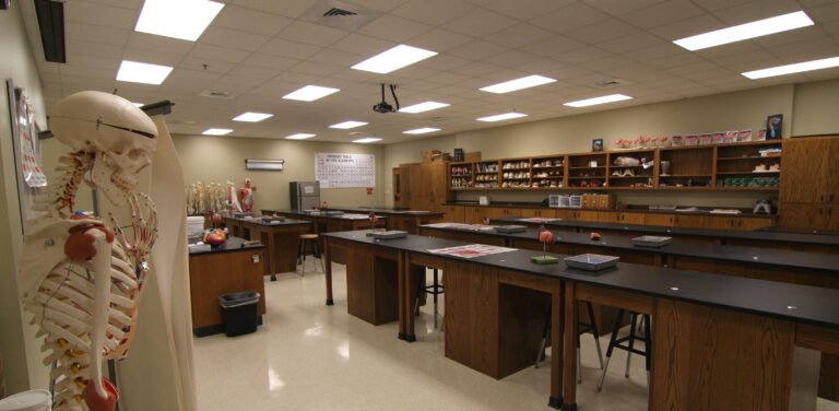 empty Science Education classroom and lab