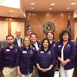HSU Leadership students dressed in uniform group photo