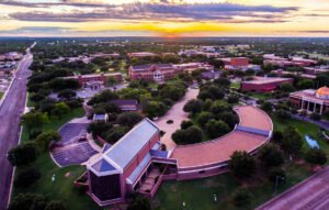 aerial view of Hardin-Simmons University campus