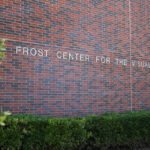 Frost Center for the Visual Arts sign outside the building