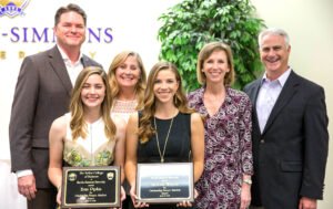 Evan Pipkin and Victoria Walters receive Outstanding Finance Student Award