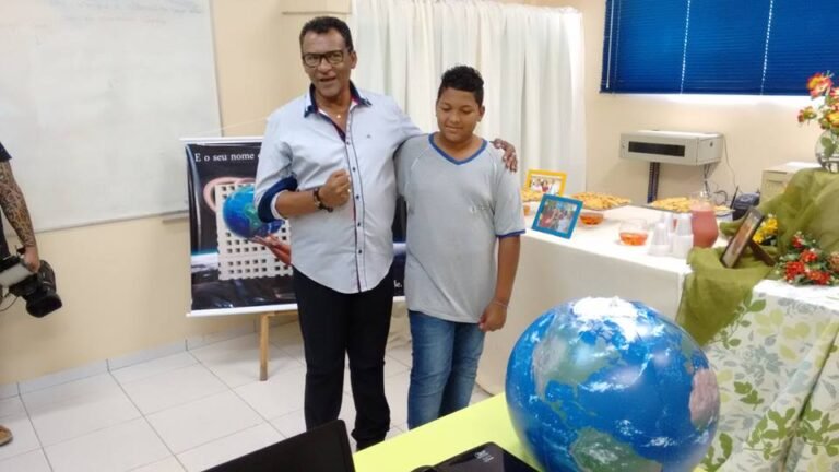 Cristian learning an asteroid was named in his honor