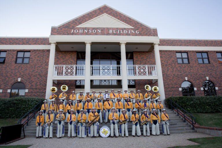 HSU Cowboy Band lined up for photo.