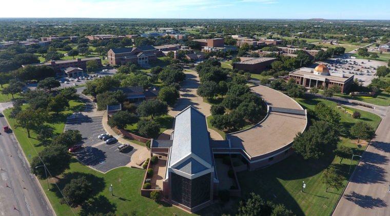 aerial view of Hardin-Simmons University campus