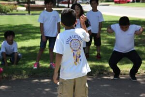 Kids play at Dream Catchers camp.