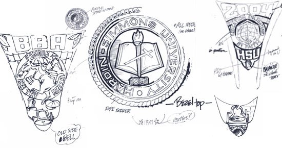 HSU class ring design sketches