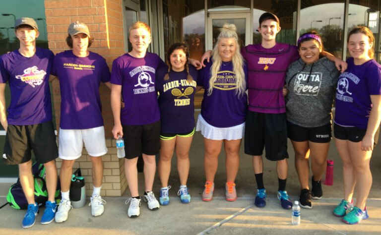 HSU's club sport tennis team.