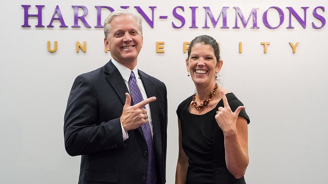 President Eric Bruntmyer of HSU and Dr. Julie St. John of TTU