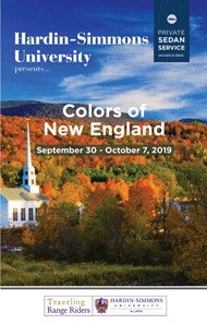 Colors of New England September 30-October 7, 2019