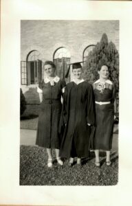 Dr. Virginia Connally graduating from medical school in 1937.