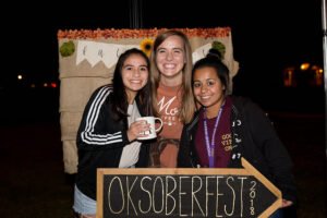Students enjoying Oksoberfest 2018