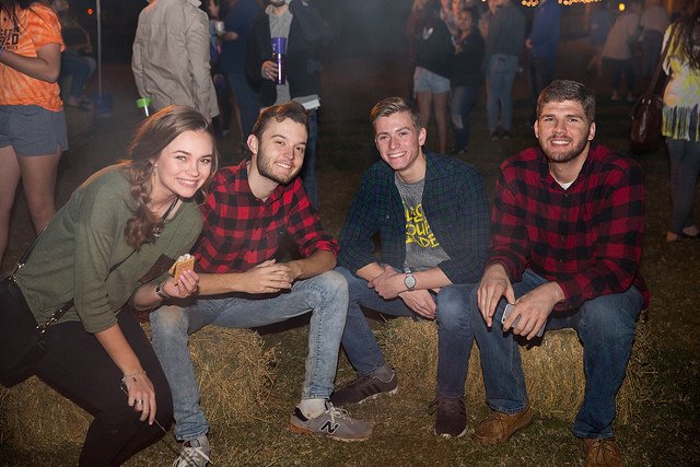 Students enjoying Oksoberfest 2018