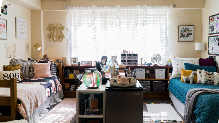 Anderson Hall women's dorm room