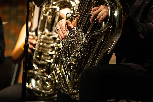 An example of a low brass instrument