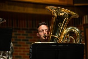 Students performing during Oktubafest