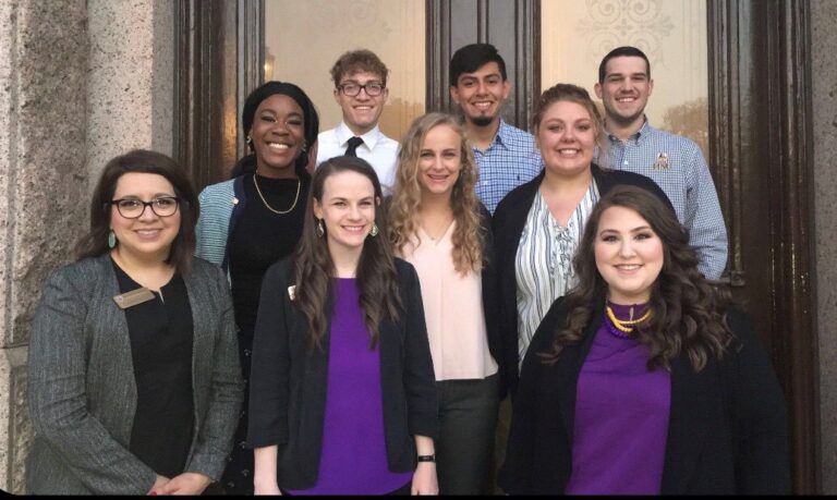 Five HSU students and three HSU staff members attended TEG Student Advocacy Day at the Capitol.