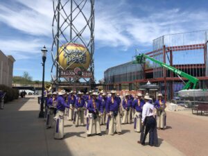 The Cowboy Band prepares for a performance in Branson, Missouri.