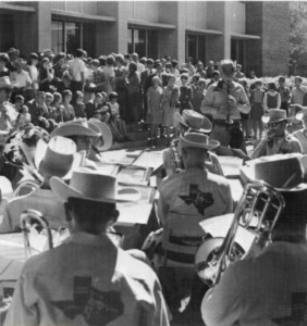 The Cowboy Band performs at the 1969 HSU Parents Weekend.