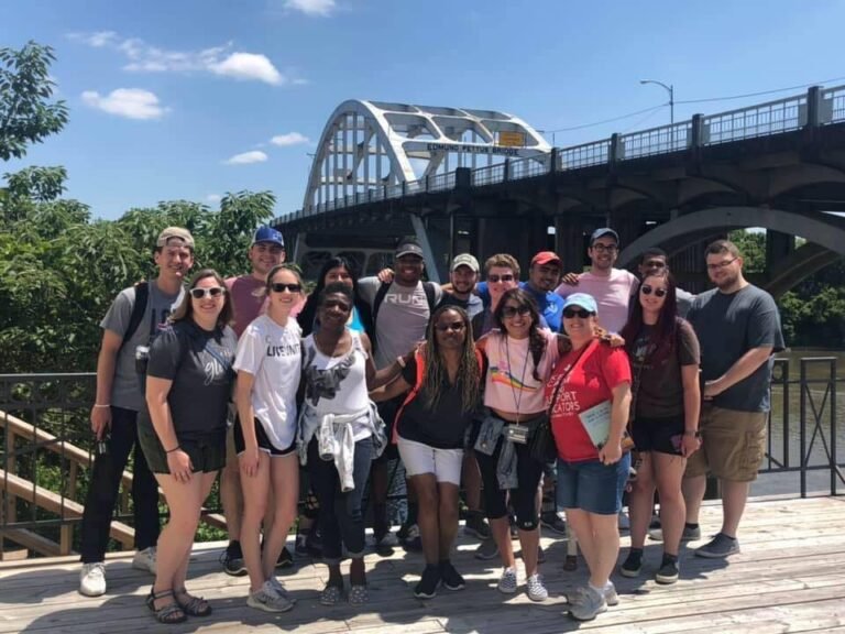 Civil Rights Travel Course visits the Edmunds Pettus Bridge in Selma, Alabama