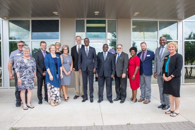 KeDelegation at HSU's Physical Therapy building