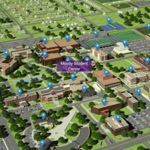 Image of HSU virtual tour map.