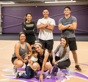 Sangre members pose after their successful Zumba event in May of 2019.