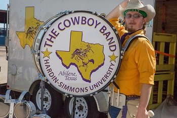 The World Famous Cowboy Band drummer.