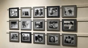 The black and white images shown in Tim Chandler's art show