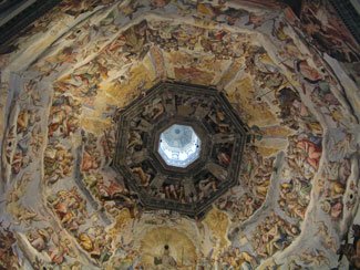 Looking up under the dome, Duomo.