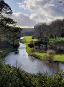 Students also see the Fountains Abbey, which was founded in 1132.