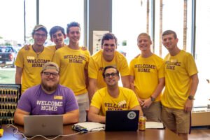 HSU students gather around for STAMPEDE week to welcome the new first-year students home.