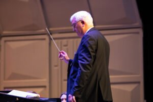 Assistant Professor of Music and Director of Bands, Bill Harden directs the HSU Concert Band.