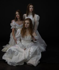 Bailee Barrett (front), Bethany Soder (middle), Cassidy Davis (back)