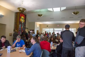 During the fall semester, the BSM hosts a weekly free lunch on campus for HSU students.