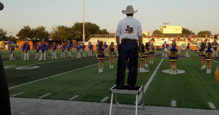 Drum Major and Cowboy Band