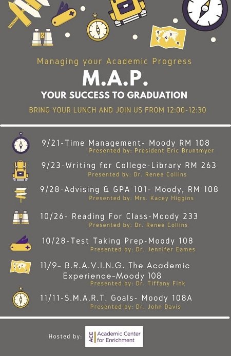 Academic Center for Enrichment calendar