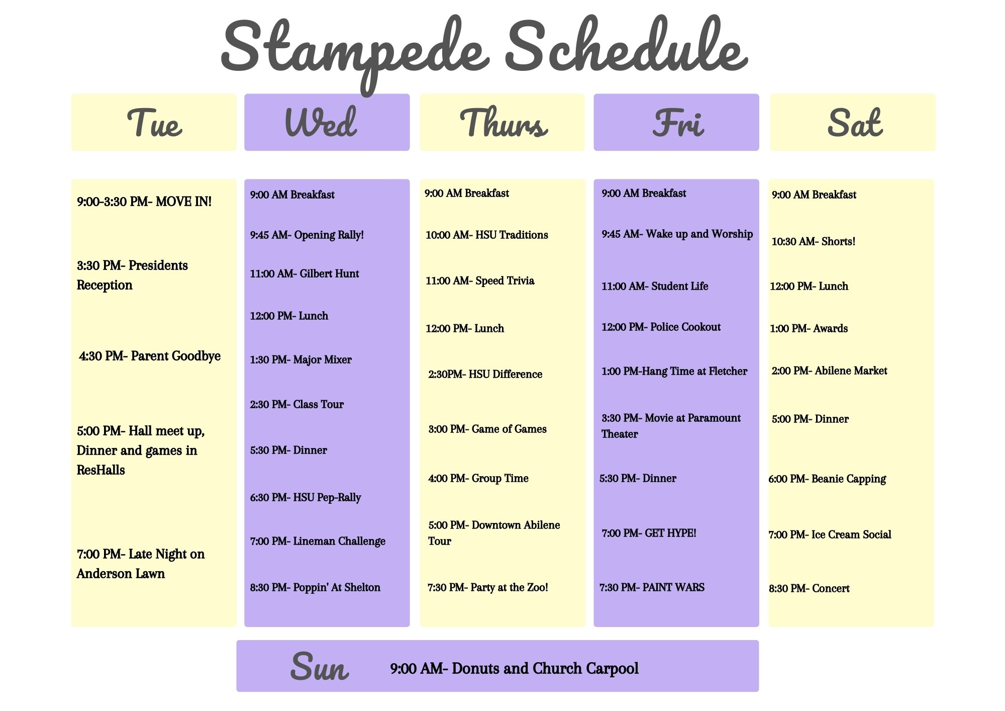STAMPEDE HardinSimmons University