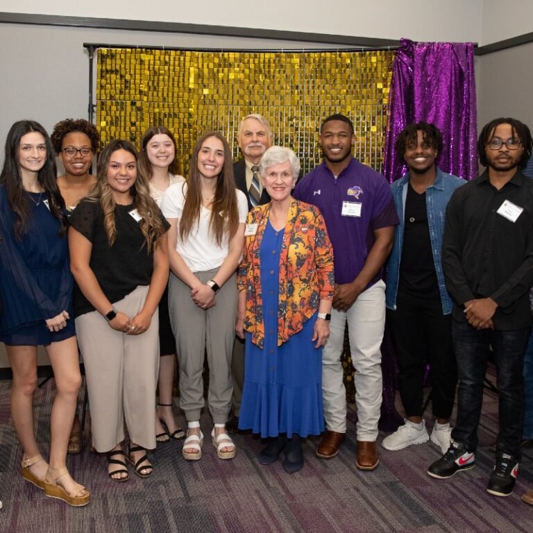 Students and donors at the scholarship luncheon.