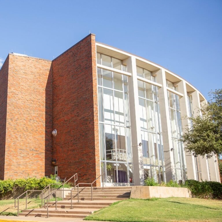 The front of Behrens Auditorium.