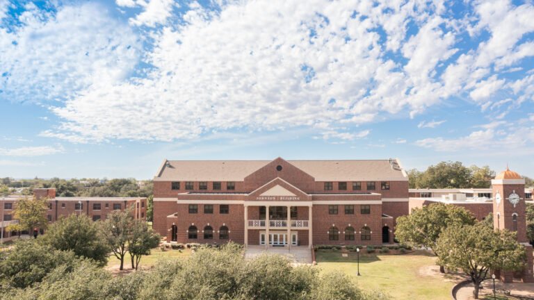 The Johnson Building on campus