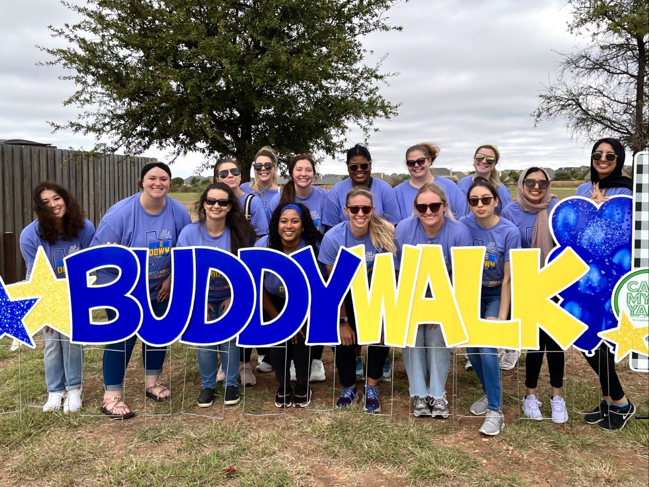 Speech Language Pathology students attended the 2022 Buddy Walk.