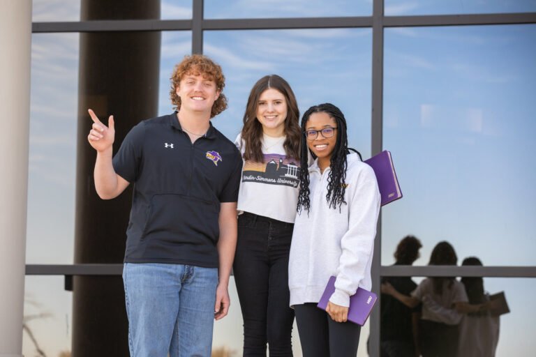 Students smiling