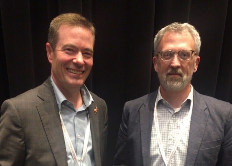 Dr. Adam English and Dr. Tracey Mark Stout at the National Association of Baptist Professors of Religion