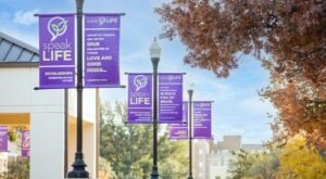 speakLIFE banners on campus