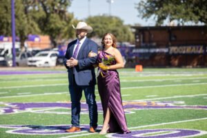 Andrea with her father Dr. Colin Ashburn