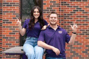 Morgan Evan & Jake Deviney serve as president and vice president of SGA.